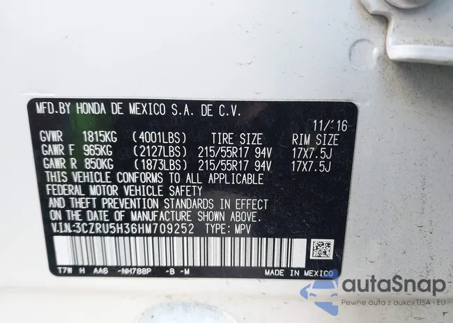 3CZRU5H36HM709252: 44185209