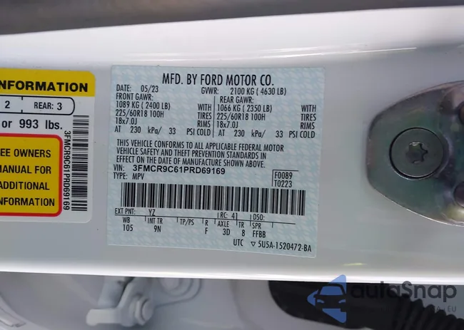 3FMCR9C61PRD69169: 44185246