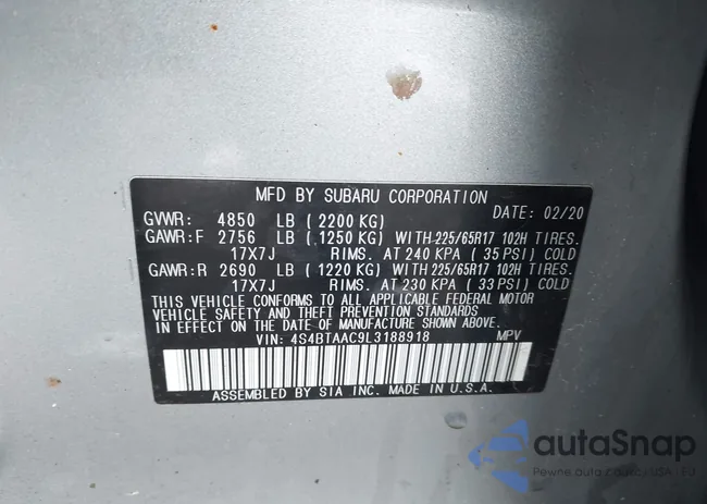 4S4BTAAC9L3188918: 44185253