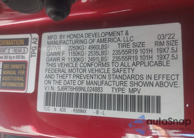 5J6RT6H99NL024883: 44185294