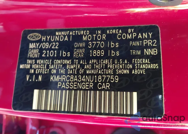 KMHRC8A34NU187759: 44185357