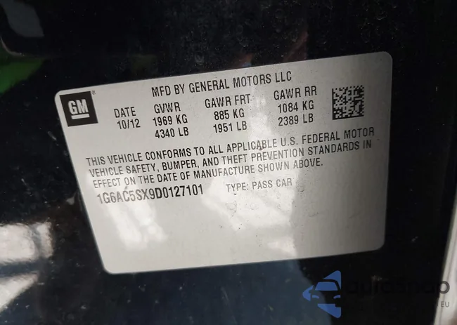 1G6AC5SX9D0127101: 44186580