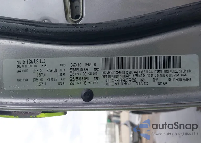 3C4PDCEG6KT700931: 44186623