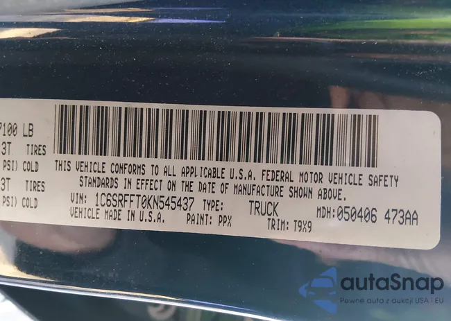 1C6SRFFT0KN545437: 44186689