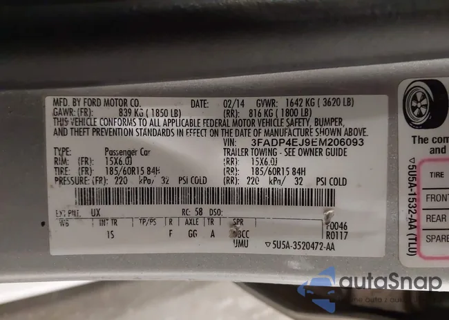 3FADP4EJ9EM206093: 44186793