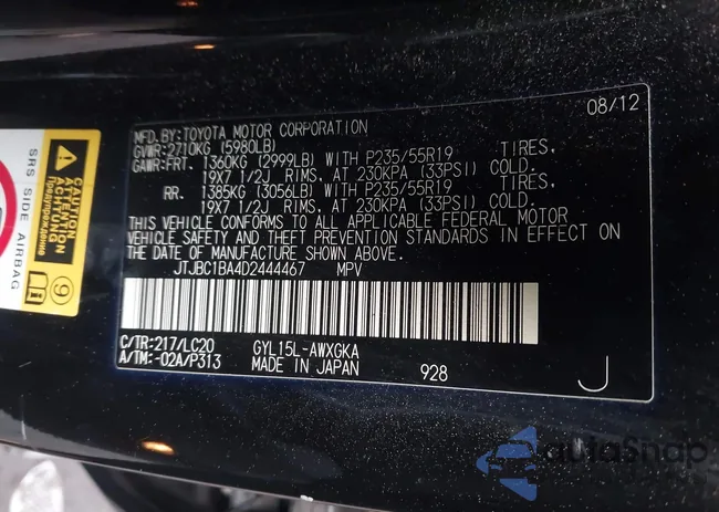 JTJBC1BA4D2444467: 44186990