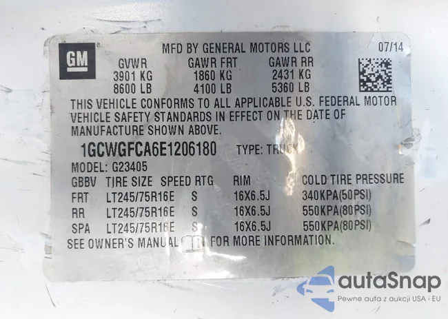 1GCWGFCA6E1206180: 44186037