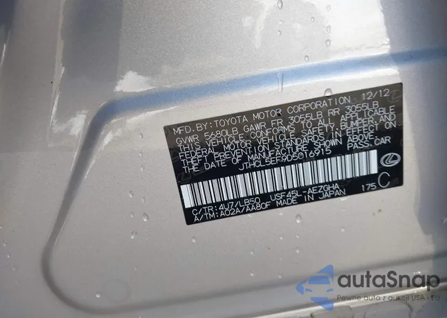 JTHCL5EF9D5016915: 44186092