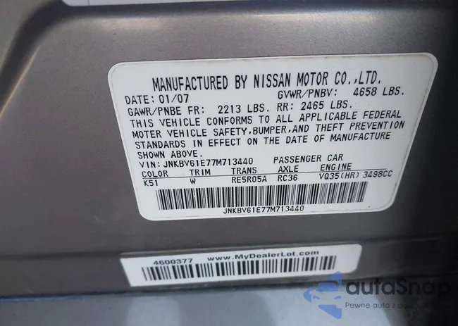 JNKBV61E77M713440: 44186158