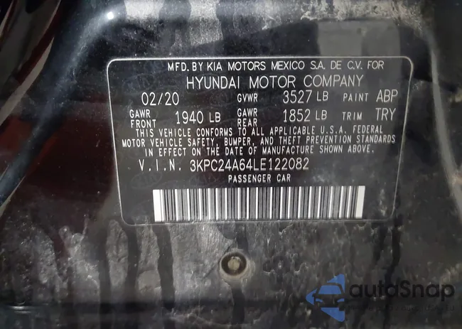 3KPC24A64LE122082: 44186226