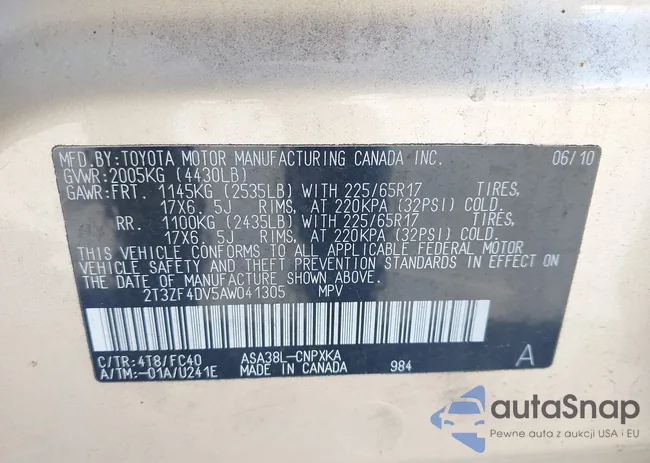 2T3ZF4DV5AW041305: 44186229