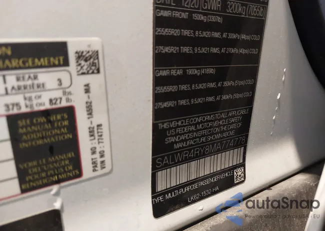 SALWR4RY8MA774778: 44186243