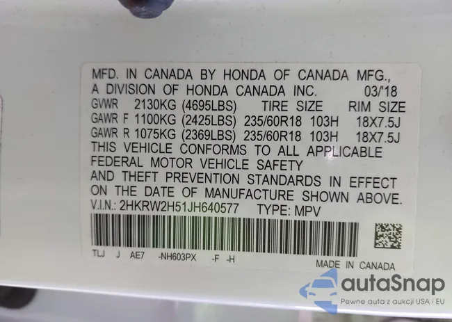 2HKRW2H51JH640577: 44186313