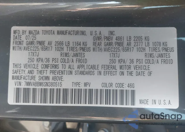 7MMVABBM6SN380515: 44186373