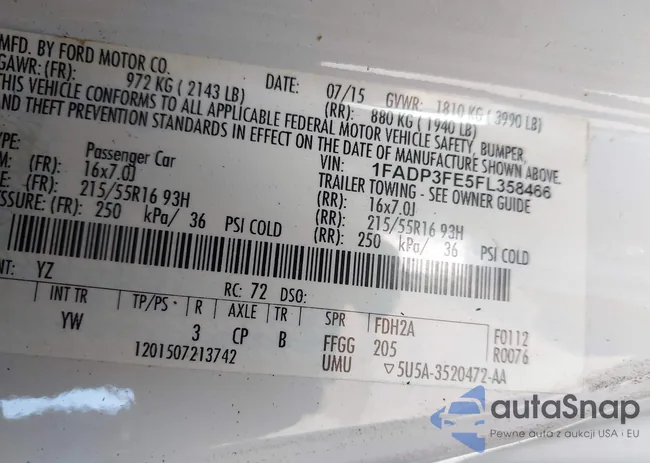 1FADP3FE5FL358466: 44187599