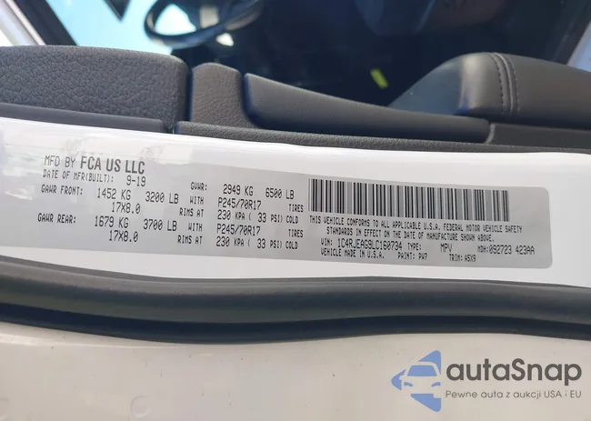 1C4RJEAG9LC160734: 44187601