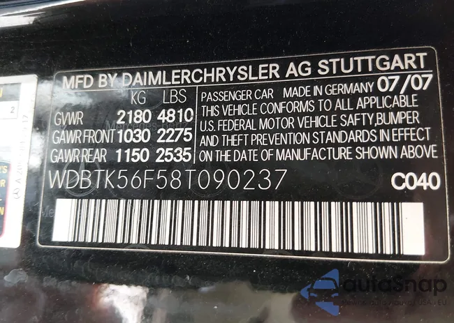 WDBTK56F58T090237: 44187716