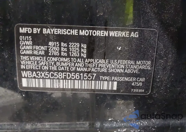 WBA3X5C58FD561557: 44187795