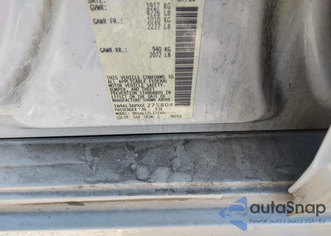 1N4AL3APXGC275804: 44187800