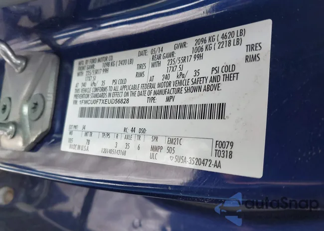 1FMCU0F7XEUD56828: 44187831