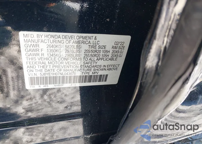 5J8YE1H07NL043675: 44187843