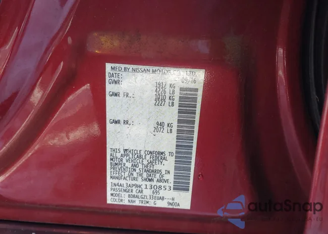 1N4AL3AP9HC130853: 44187915