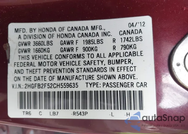 2HGFB2F52CH559635: 44187046