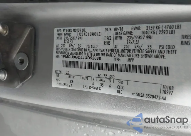 1FMCU9GD5JUD52088: 44187093