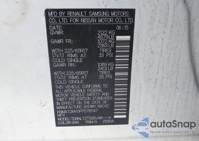 KNMAT2MV0FP578547: 44187238