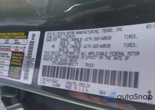 5TFJA5DA5PX089325: 44187244