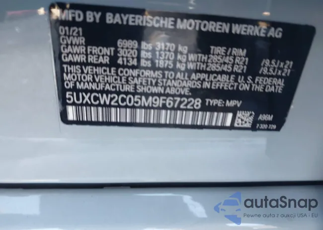 5UXCW2C05M9F67228: 44187327