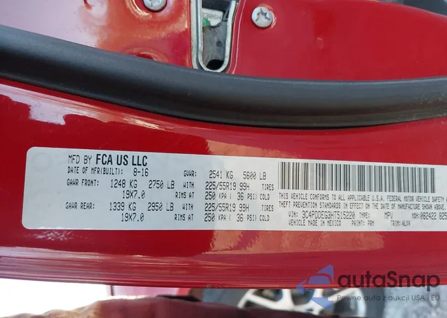 3C4PDDEG3HT515220: 44187332