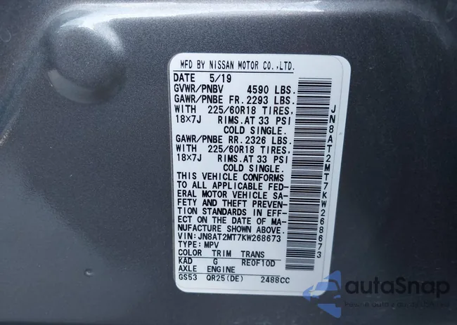 JN8AT2MT7KW268673: 44188400