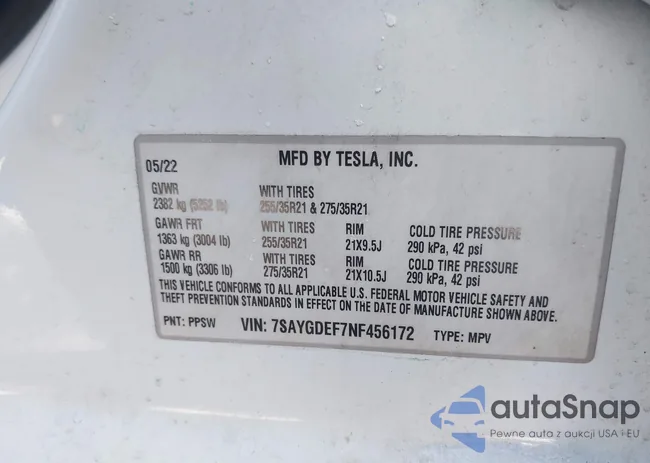 7SAYGDEF7NF456172: 44188409