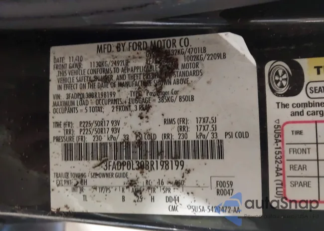 3FADP0L30BR198199: 44188470