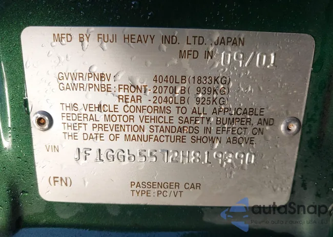 JF1GG65572H819390: 44188548