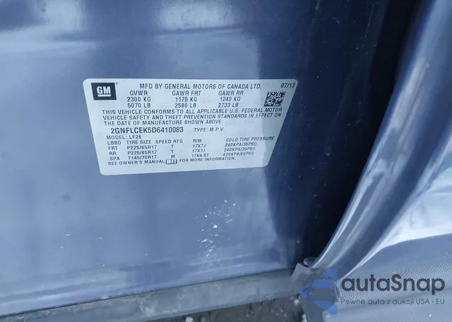 2GNFLCEK5D6410083: 44188693