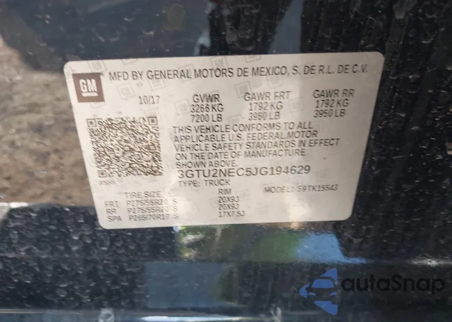 3GTU2NEC5JG194629: 44188696