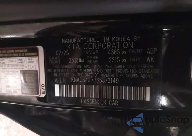 KNAG64J77S5373149: 44188835