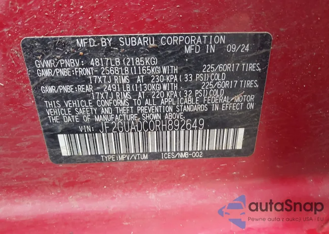 JF2GUADC0RH892649: 44188882