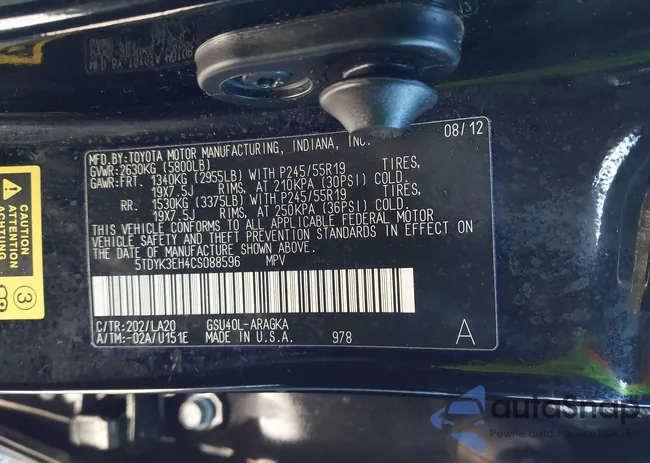 5TDYK3EH4CS088596: 44188079