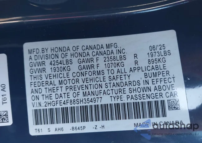 2HGFE4F88SH354977: 44188085