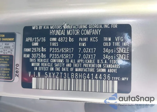 5XYZT3LB8HG414436: 44188091