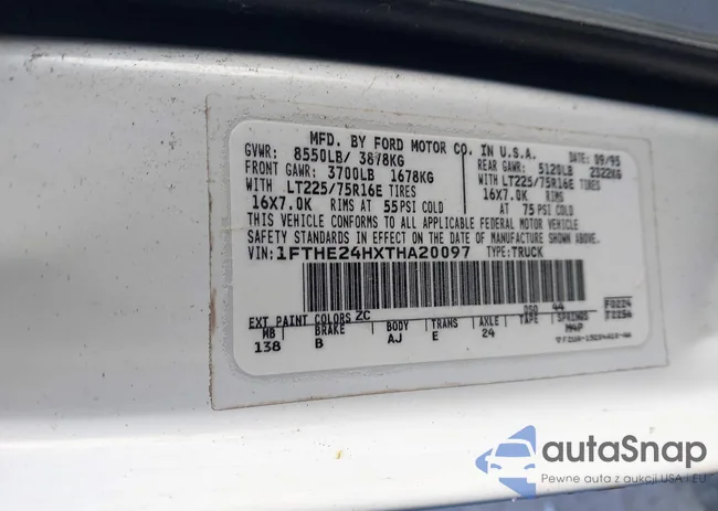 1FTHE24HXTHA20097: 44188257