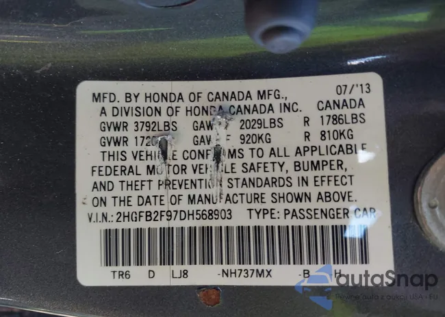 2HGFB2F97DH568903: 44188289