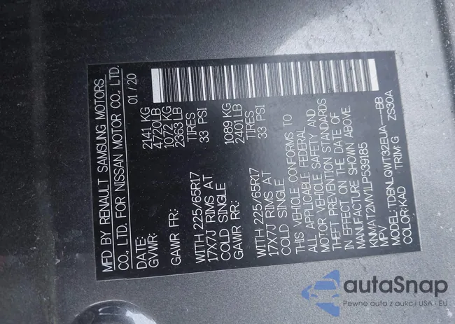 KNMAT2MV1LP539185: 44188298