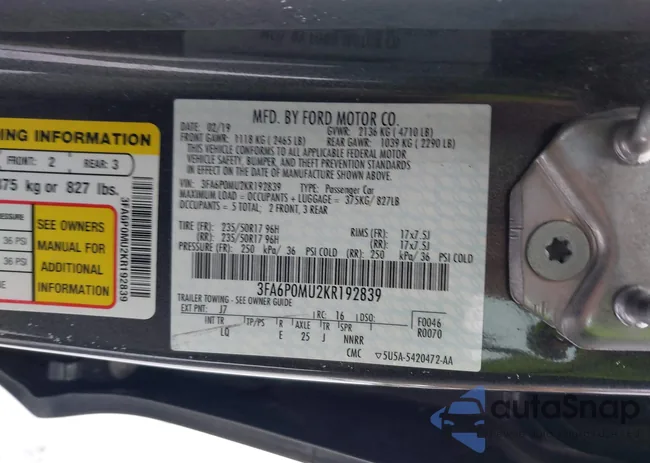 3FA6P0MU2KR192839: 44189439