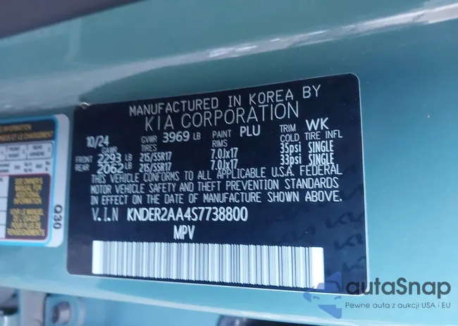 KNDER2AA4S7738800: 44189450