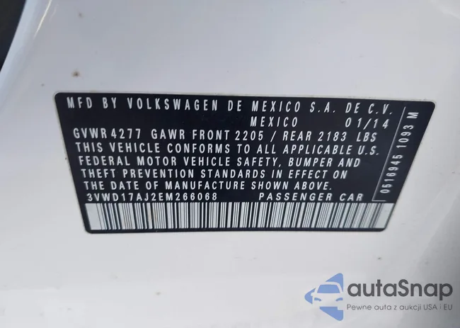 3VWD17AJ2EM266068: 44189520