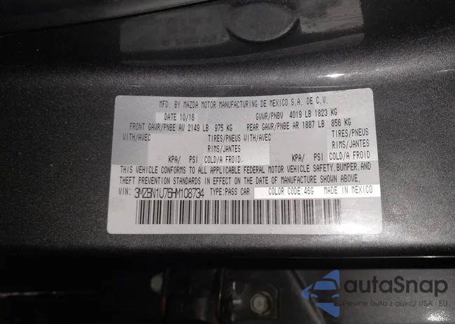 3MZBN1U76HM108734: 44189530